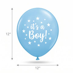 It's a Boy! Printed Latex Balloons - 12" (Bulk Pack)
