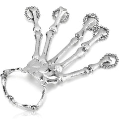 Black & Bone Skeleton Bracelet - Halloween Costume Accessory