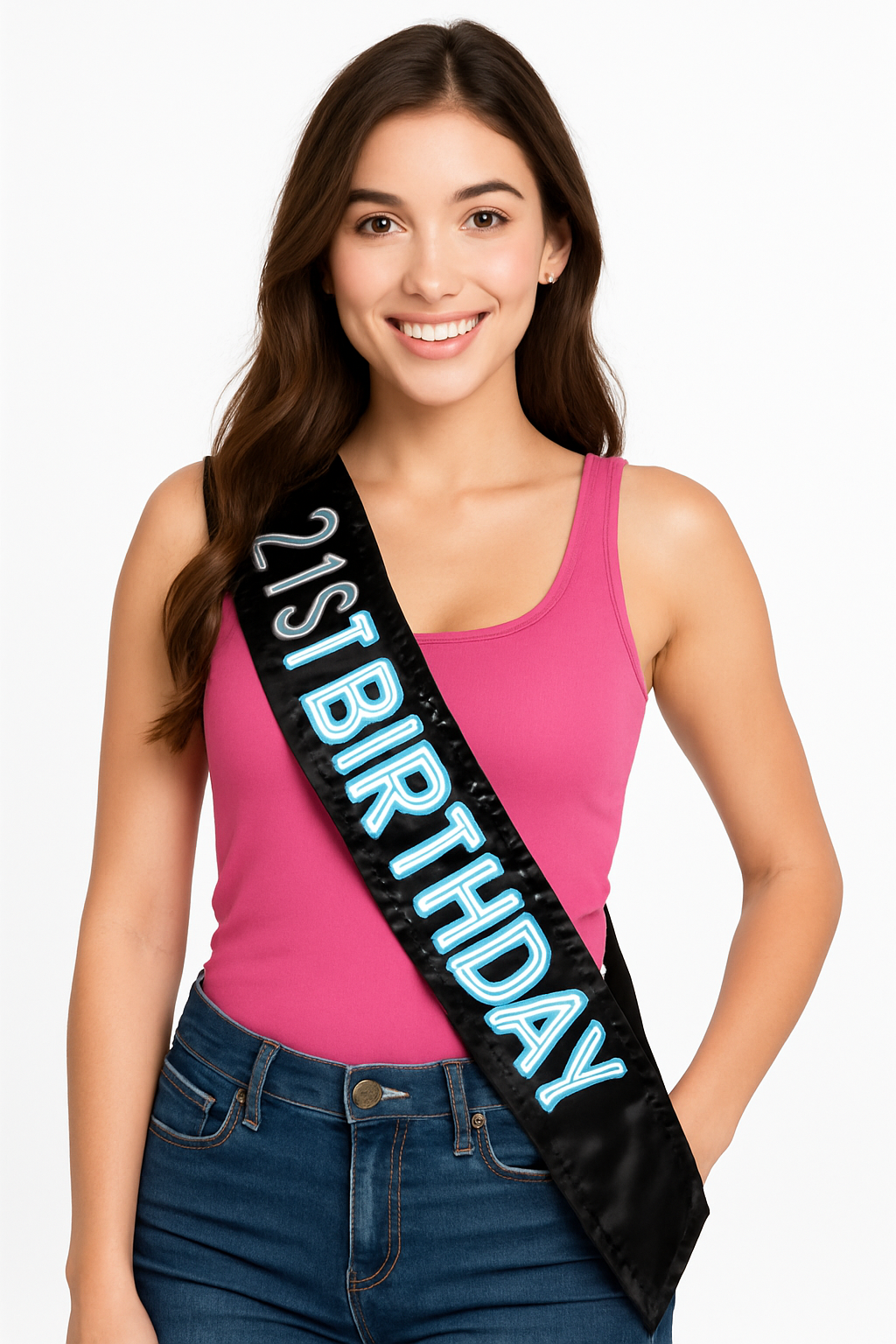 Light-Up "Finally 21" Birthday Sash