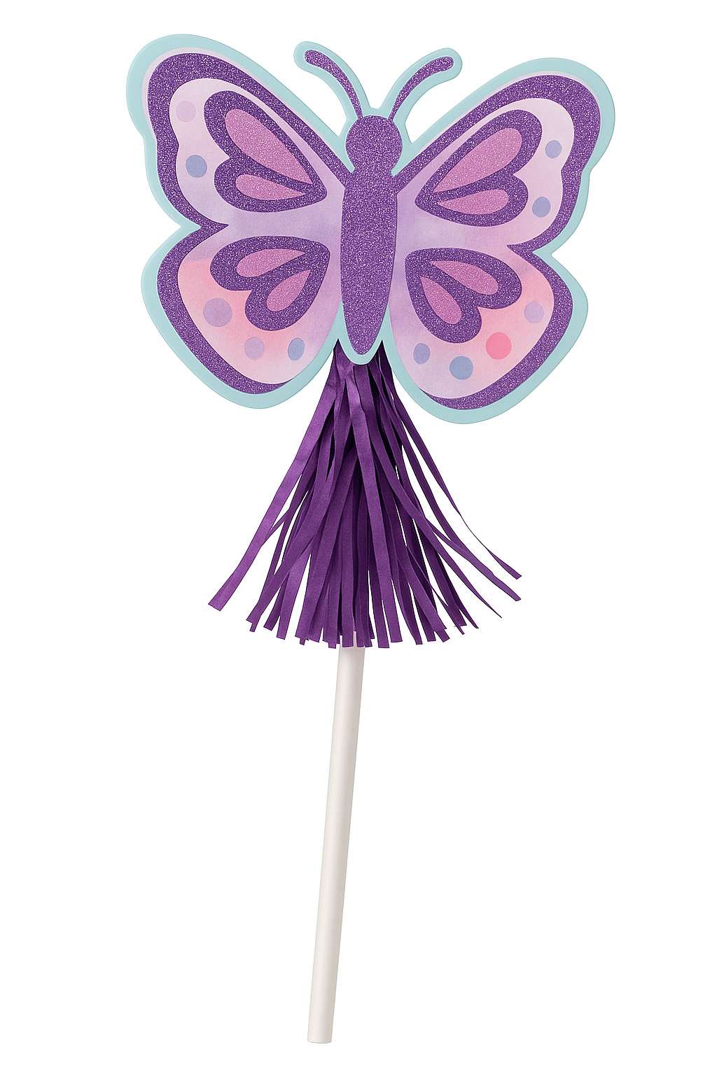 Magical Butterfly Flutter Paper Wands - 8 Pack