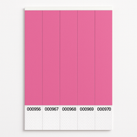 Solid Pink Wristbands - Pack of 100