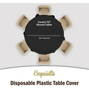 Premium 120" Round Black Table Cover