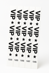 VIP Star White Waterproof Wristbands - 500 Pack