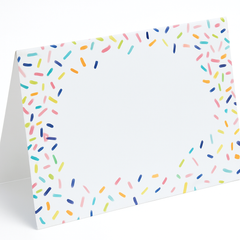 Colorful Sprinkles Tent Cards