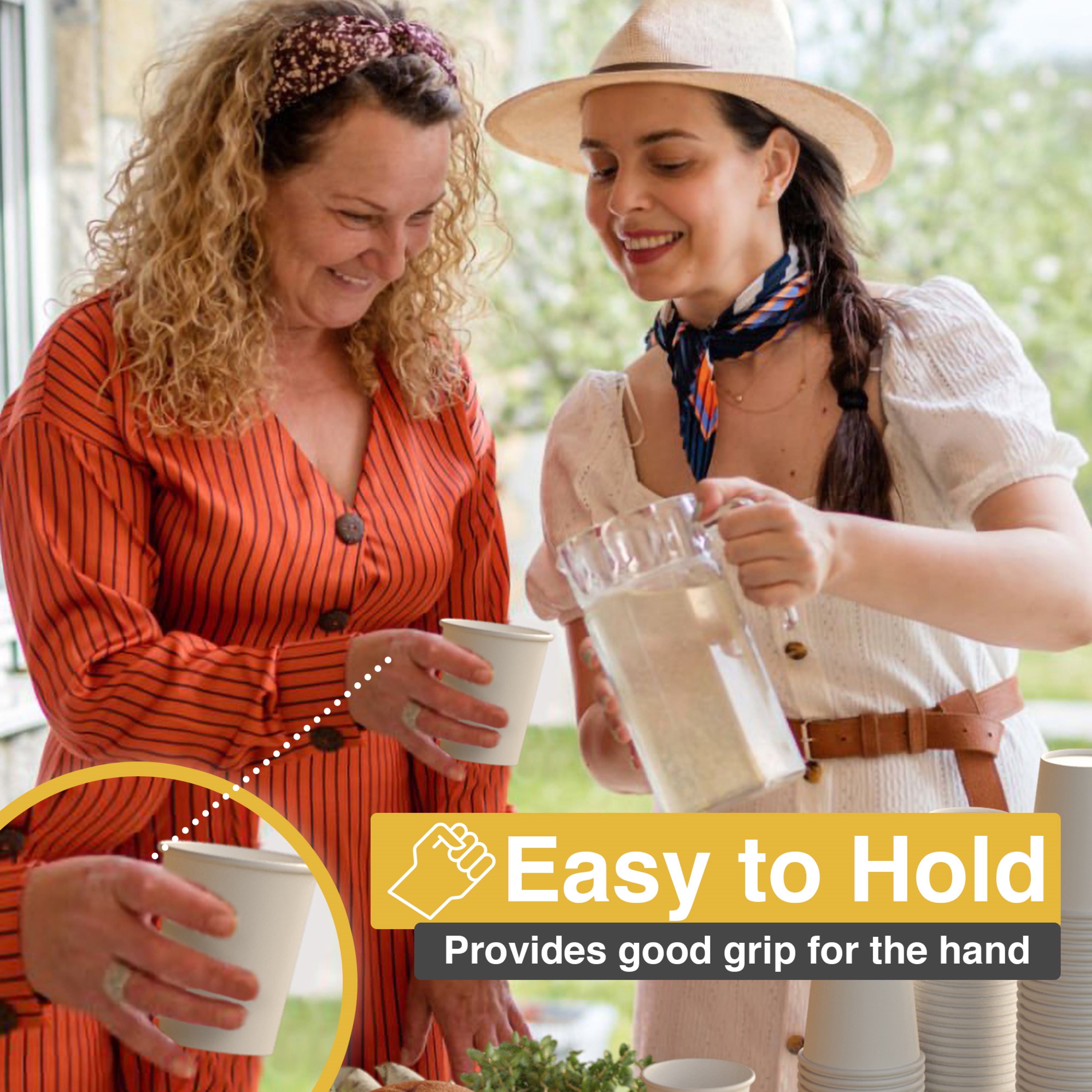 9 Oz. White Paper Cups | 50 Count