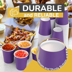9 oz. Purple Paper Cups - 50 Ct.