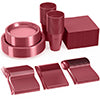 350 Piece Combo Set - Service For 50 - Burgundy