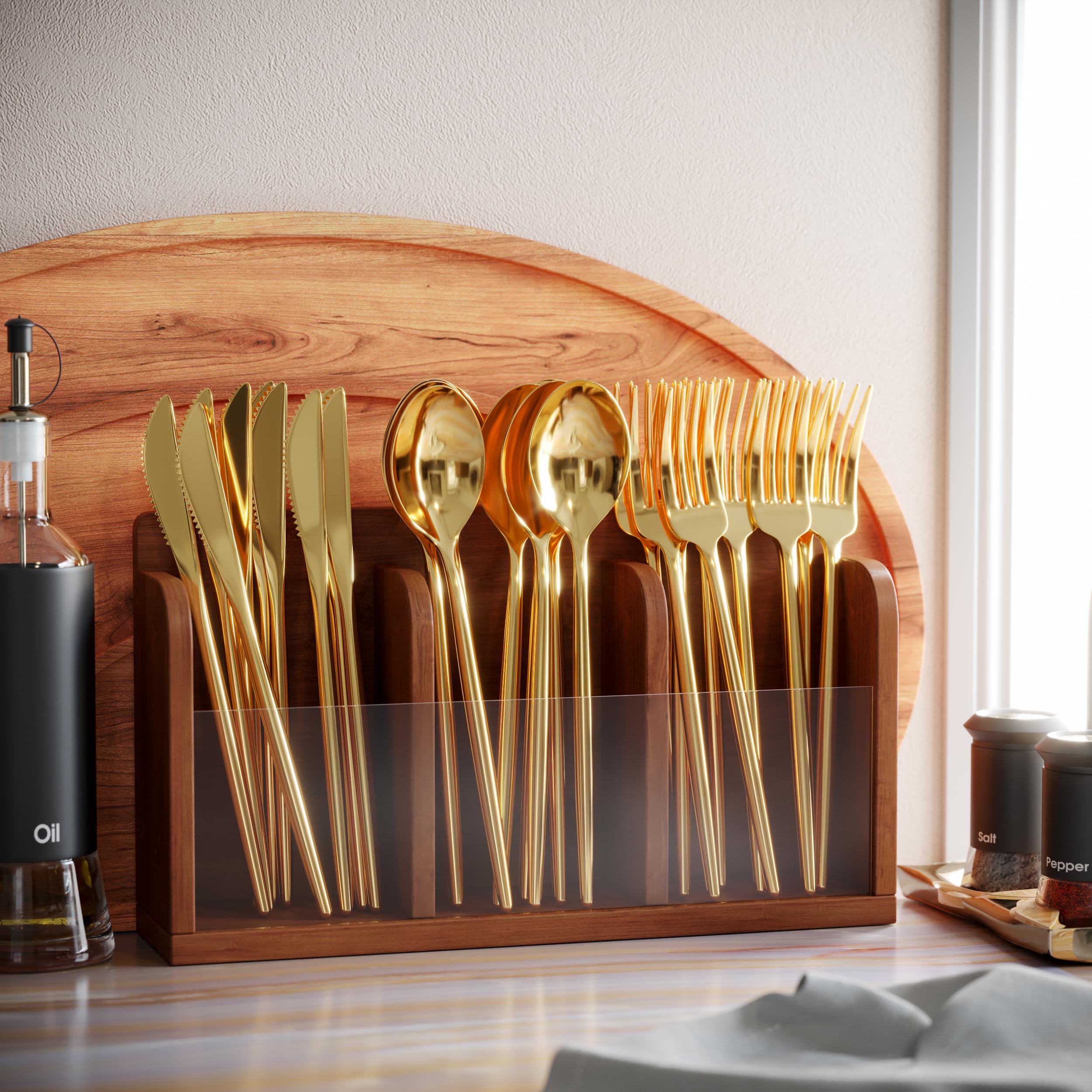 Trendables Gloss Gold Cutlery Combo | 360 Count