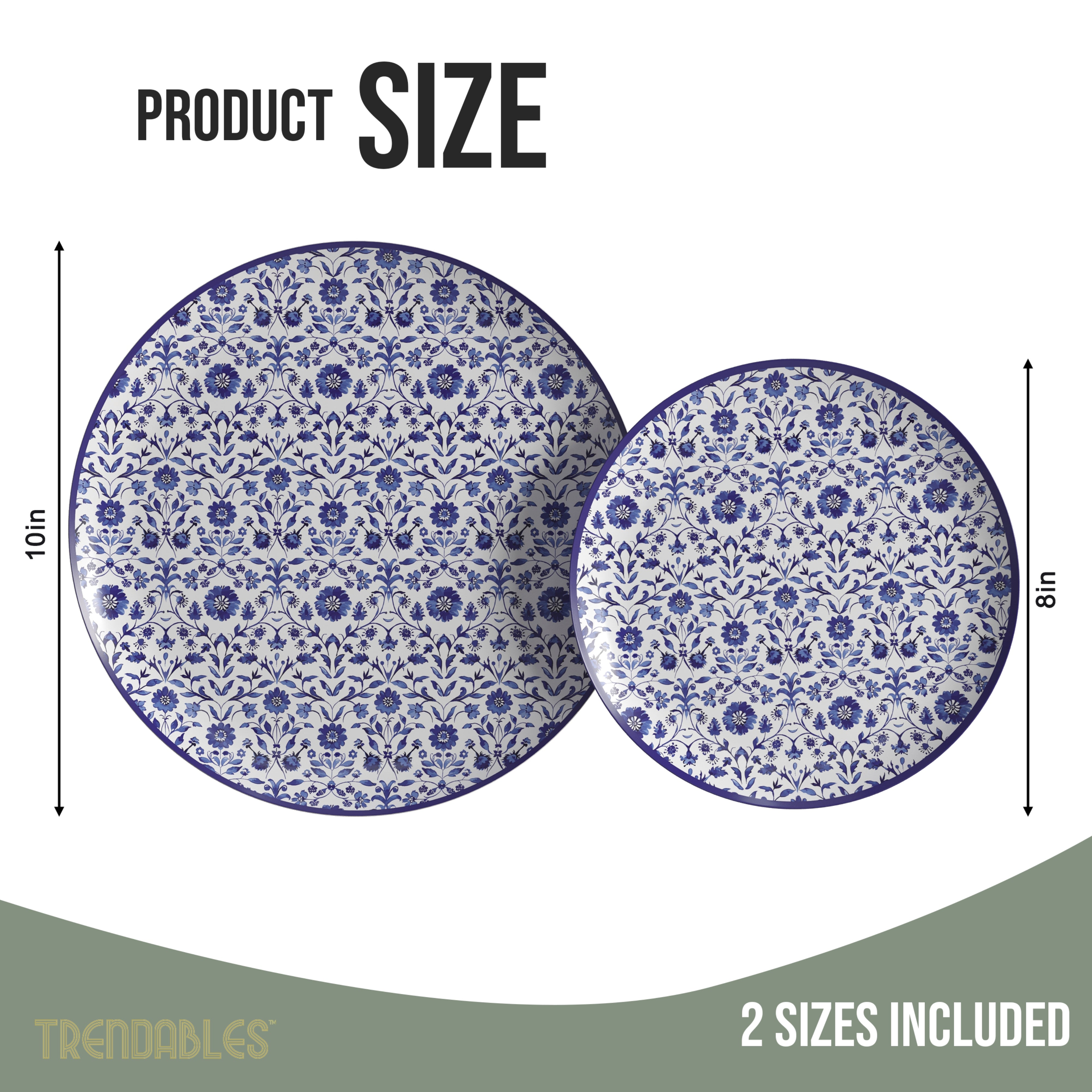 Earthtrends Florentine Design Plates Combo Set 16/16.