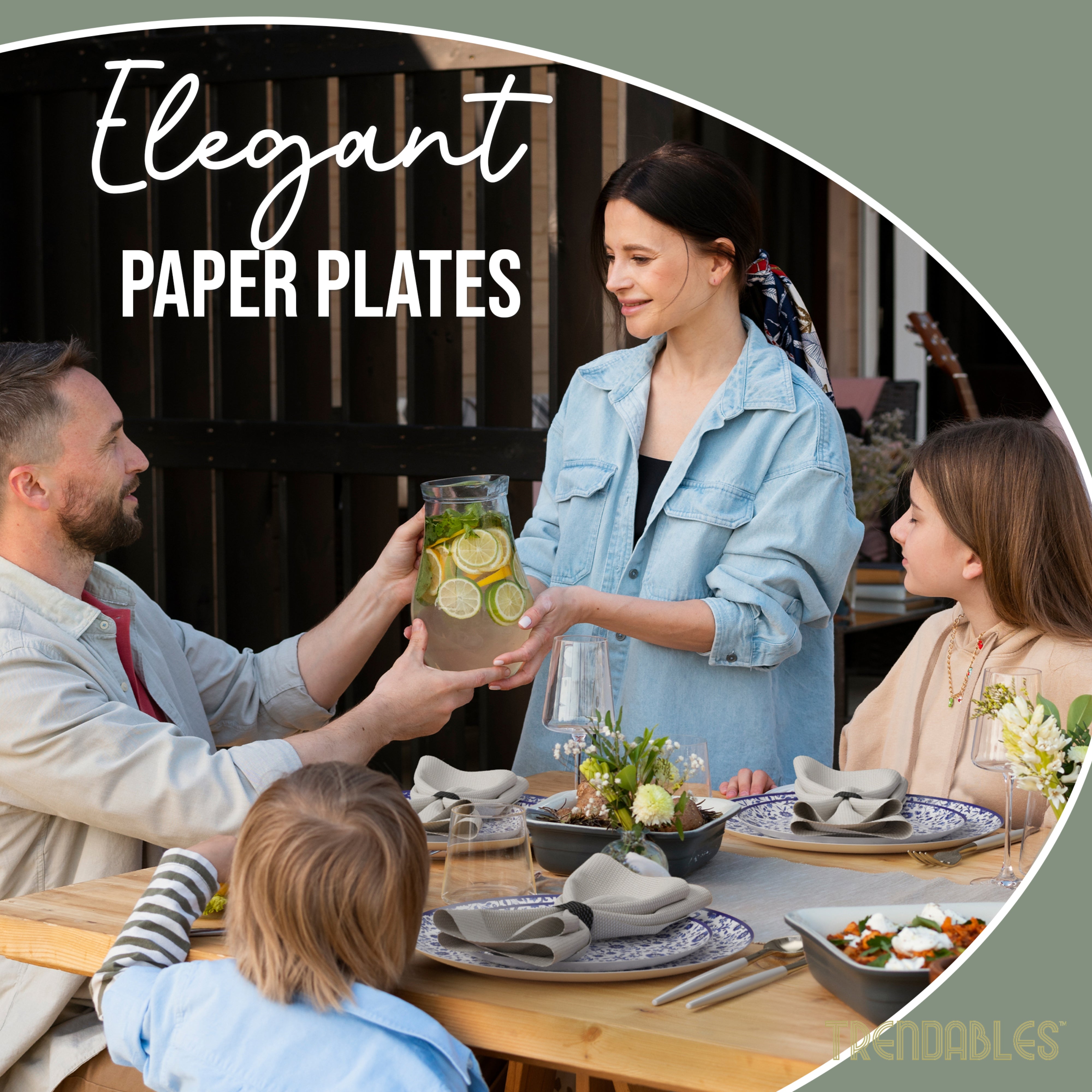Earthtrends Florentine Design Plates Combo Set 16/16.