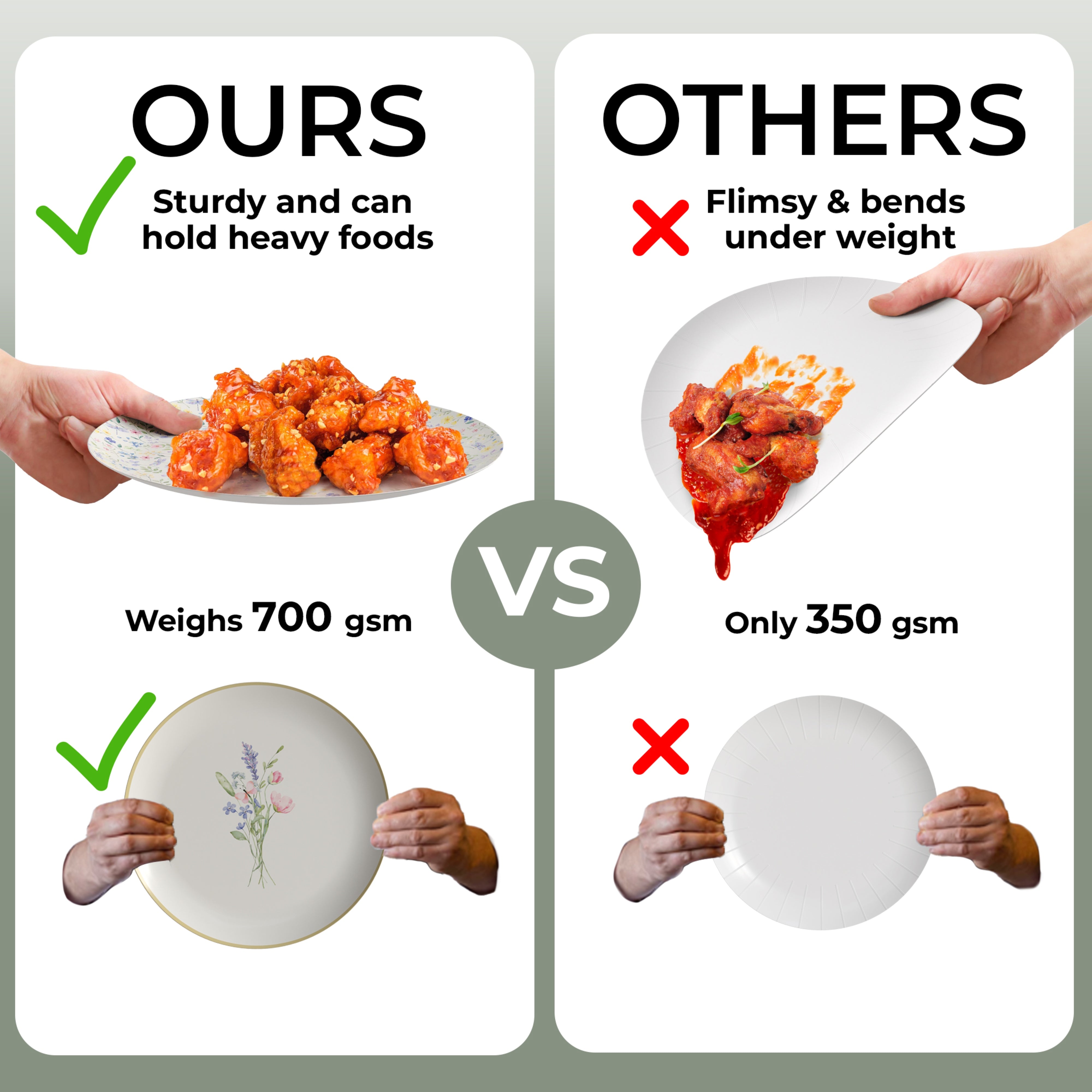 Earthtrends Charm Design Plates Combo Set 16/16.