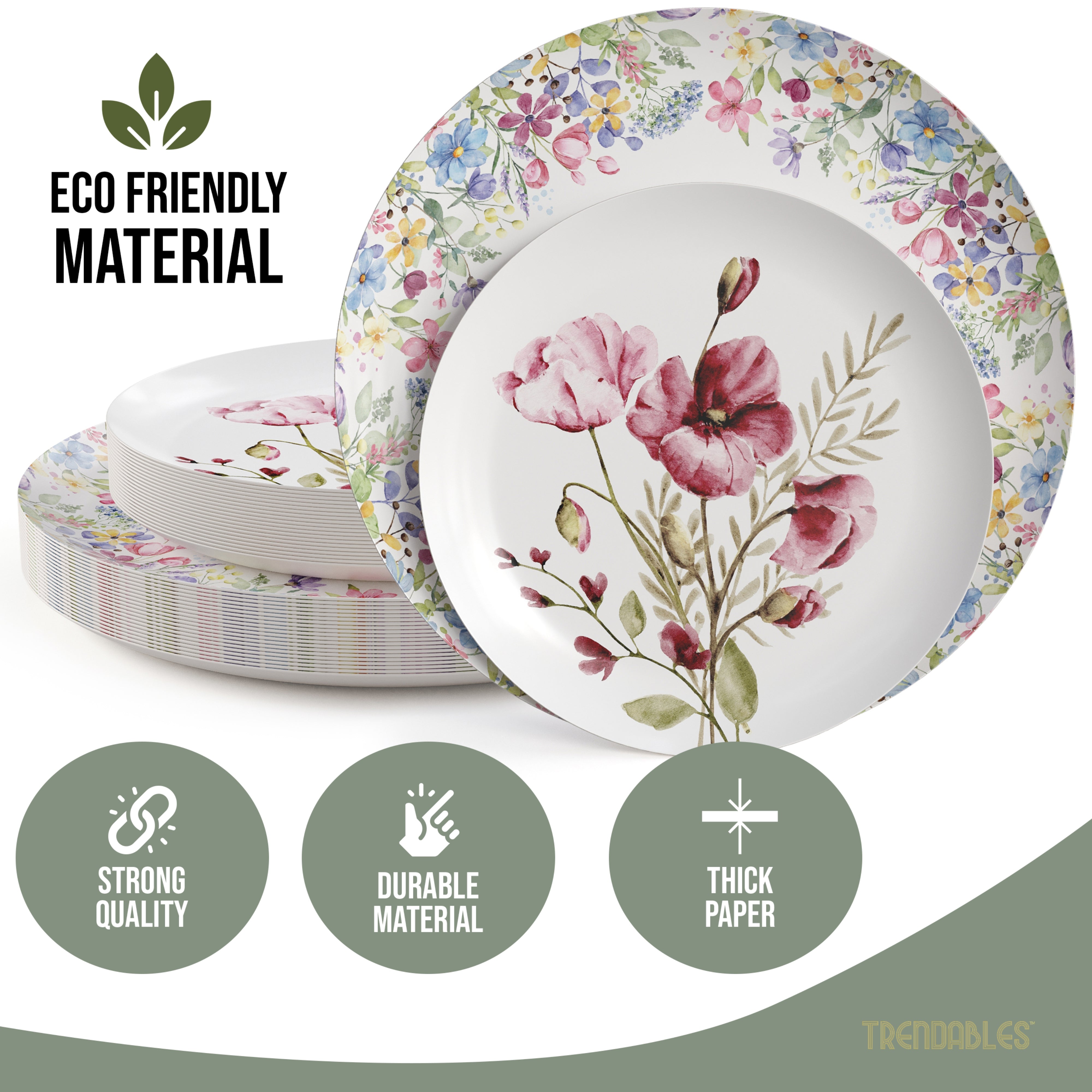 Earthtrends Provincial Design Plates Combo Set 16/16.