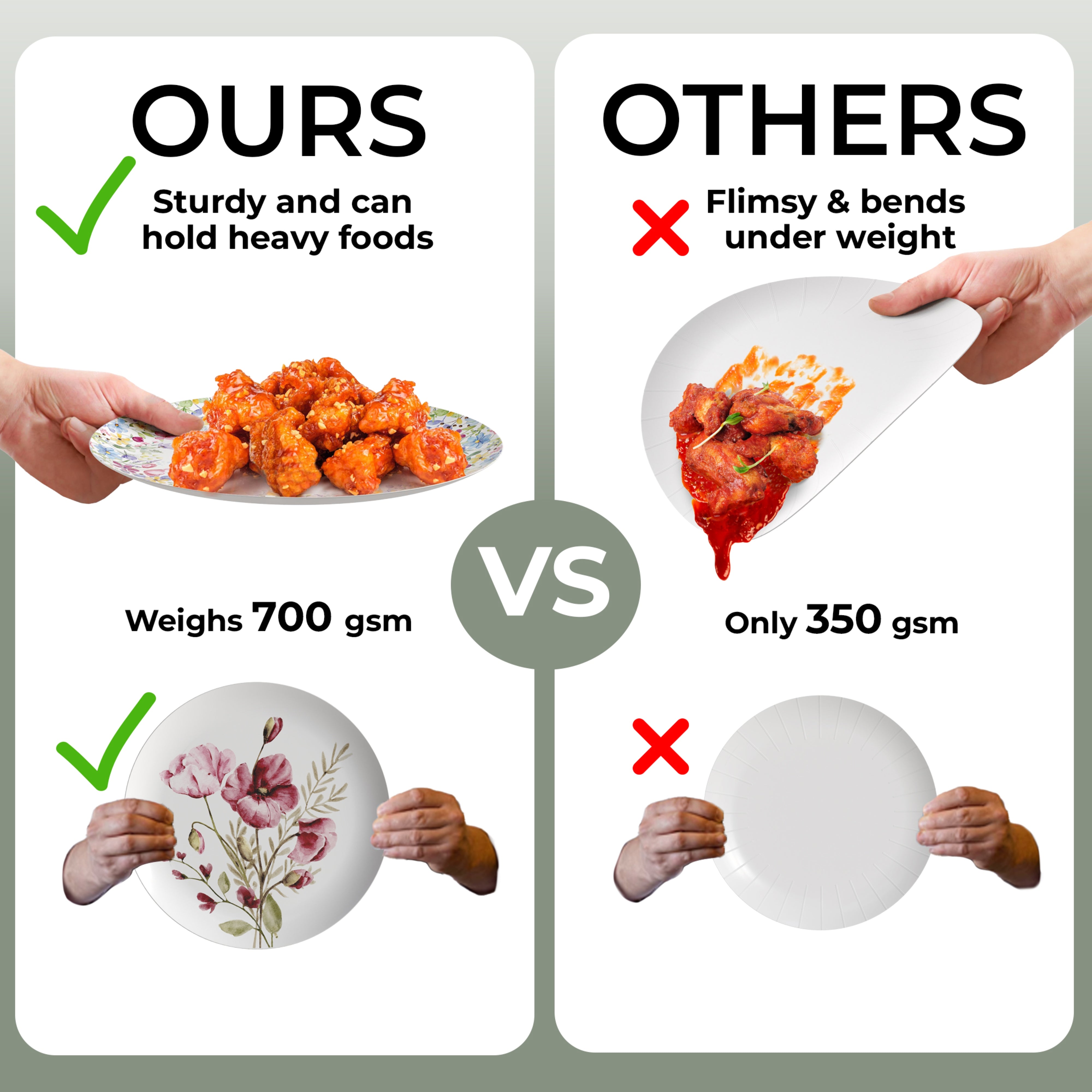 Earthtrends Provincial Design Plates Combo Set 16/16.