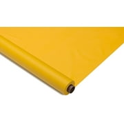 PMA - Premium Quality Plastic Table Cover Roll, 40 in X 100 ft - Yellow