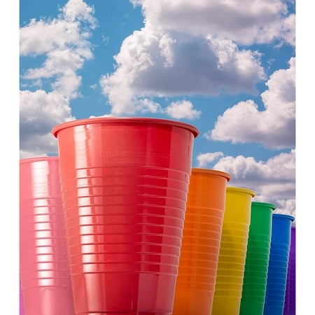 PMA - 12 Oz. Yellow Plastic Cups - 50 Ct.