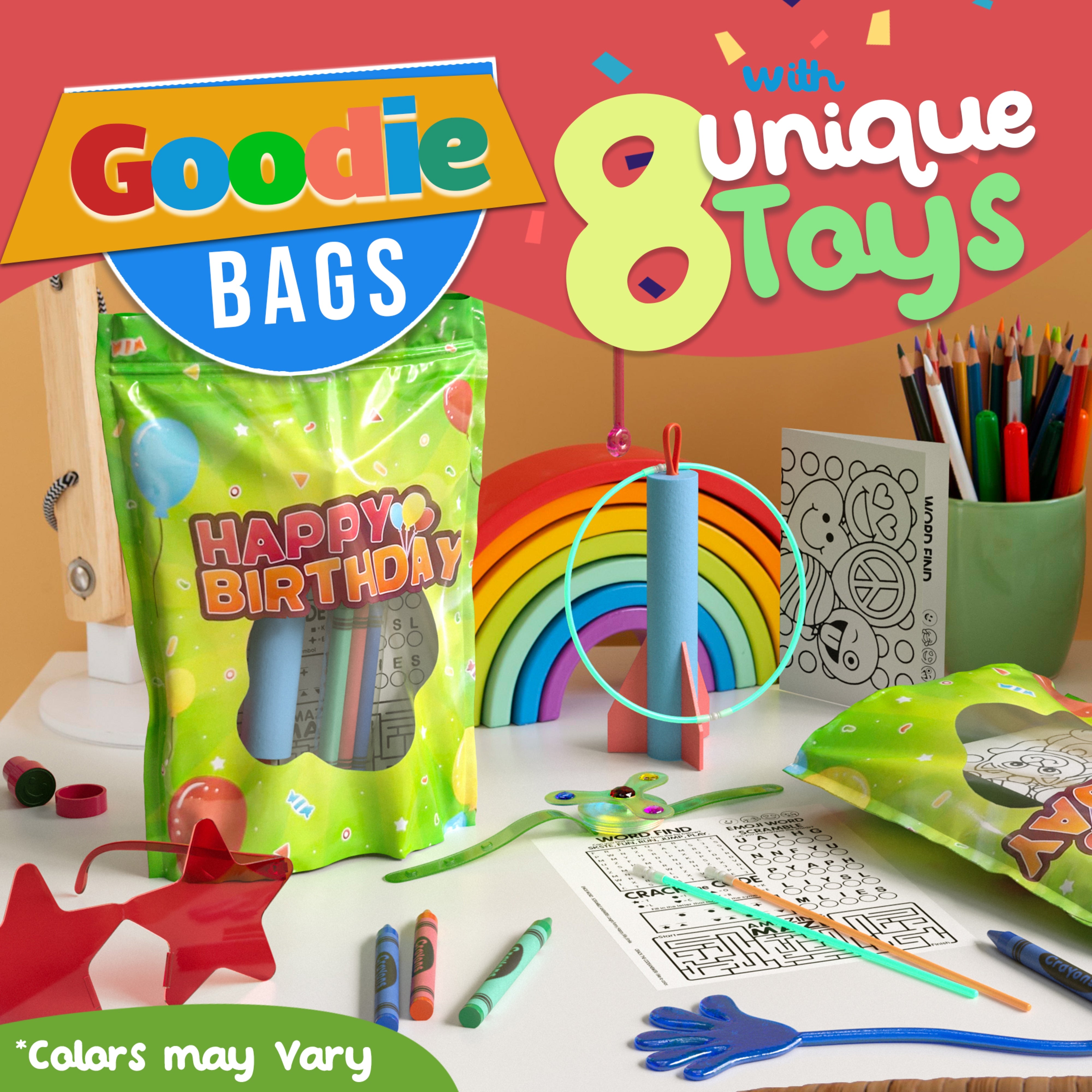 8 Piece Premium Goodie Bag - 10 Pack