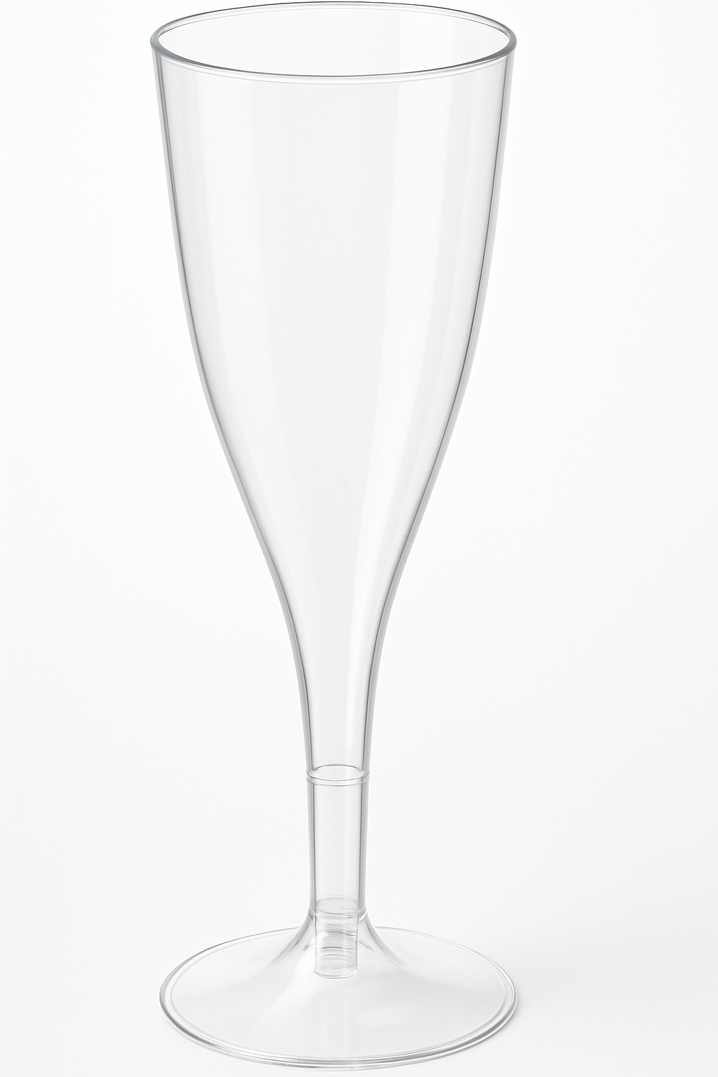 Big Party Pack Clear Plastic Champagne Flutes, 5.5 oz, 20 Pack