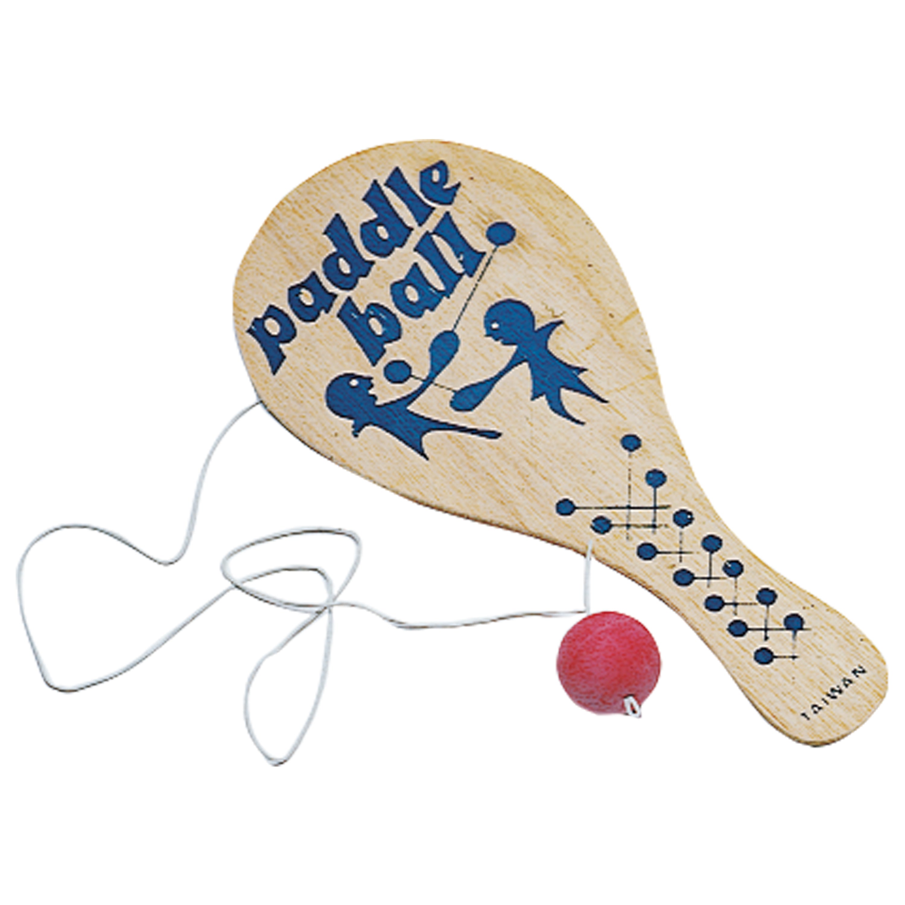 Wood Paddle Balls - 12 Count