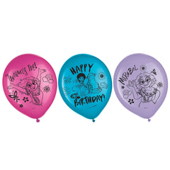 Disney Encanto Latex Birthday Balloons - Set of 6, 12-Inch