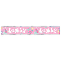 Butterfly Garden 1st Birthday Banner