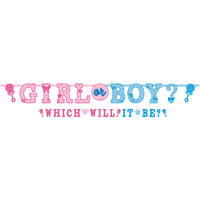 "Girl or Boy?" Gender Reveal Letter Banner Set