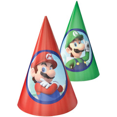 Super Mario Bros Cone Party Hats