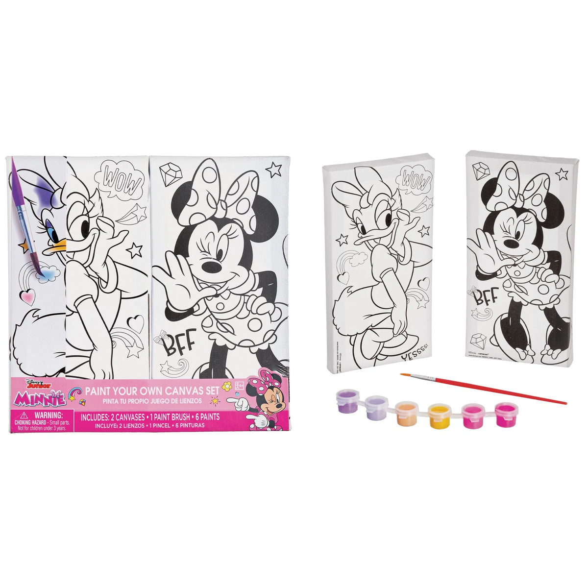 Minnie Mouse Paint Your Own Canvas Set