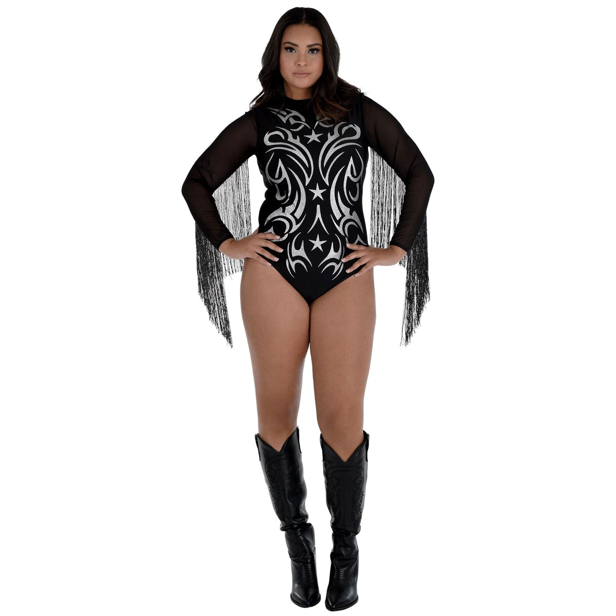 Glamorous Cowgirl Plus Size Bodysuit - Halloween Special