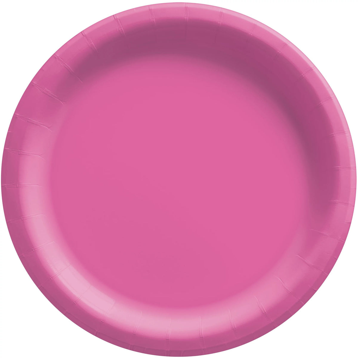 Bright Pink Paper 9" Plates - 20 Count