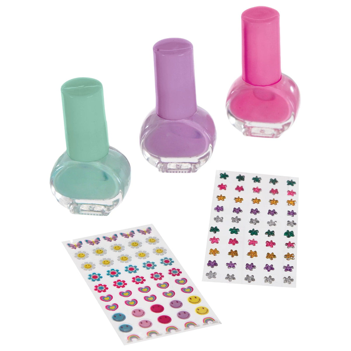 Kids' Nail Polish Set with Fun Stickers