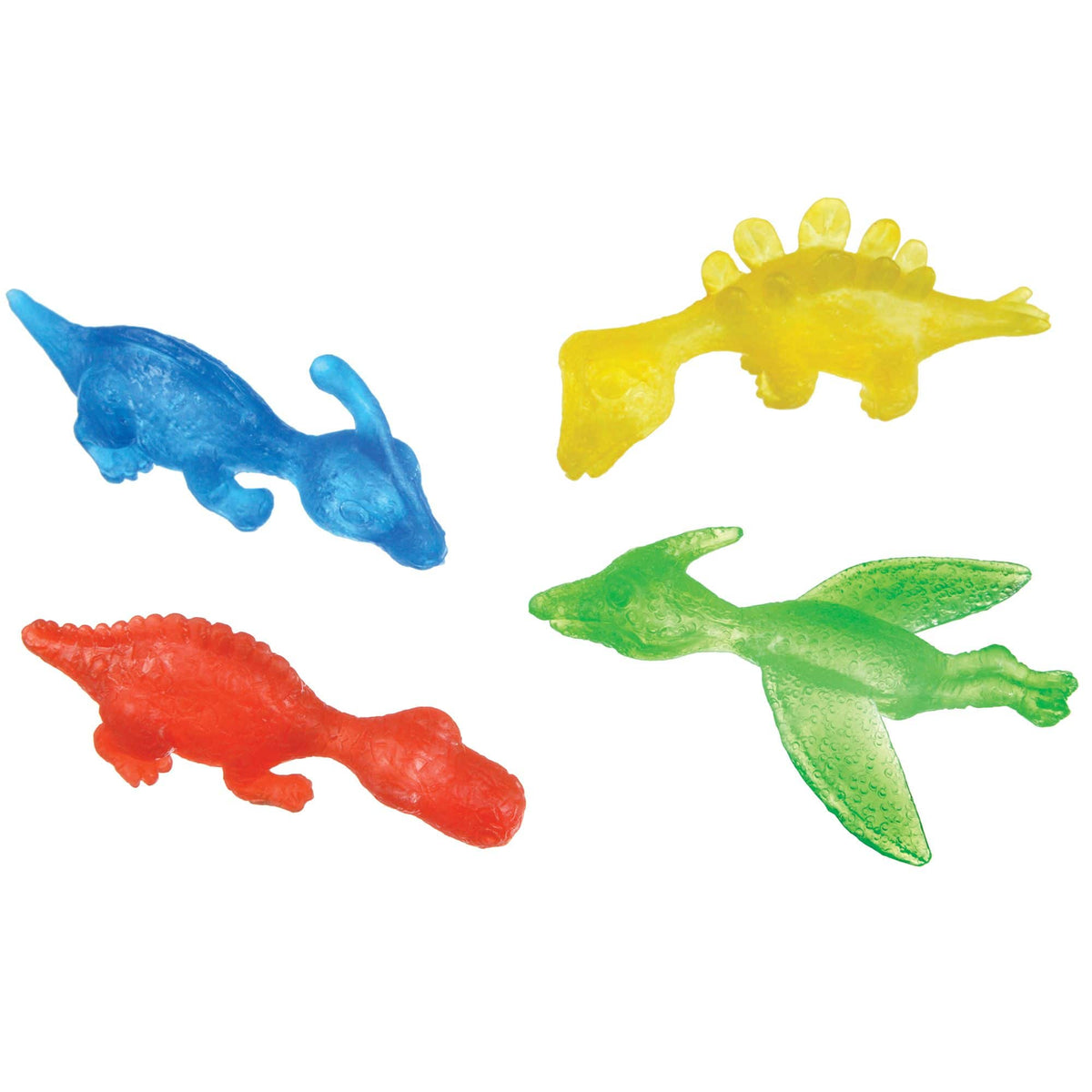 Dinosaur Flinger Toy Favors, Multi-Colored, 8-Pack