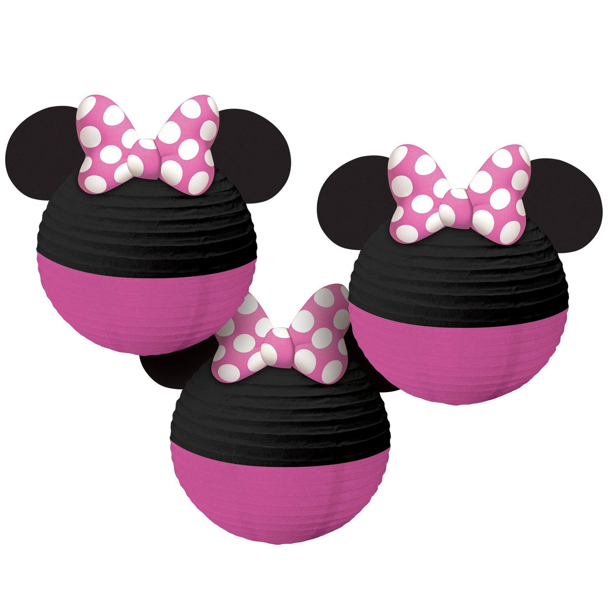 Minnie Mouse Forever Paper Lanterns - Set of 3