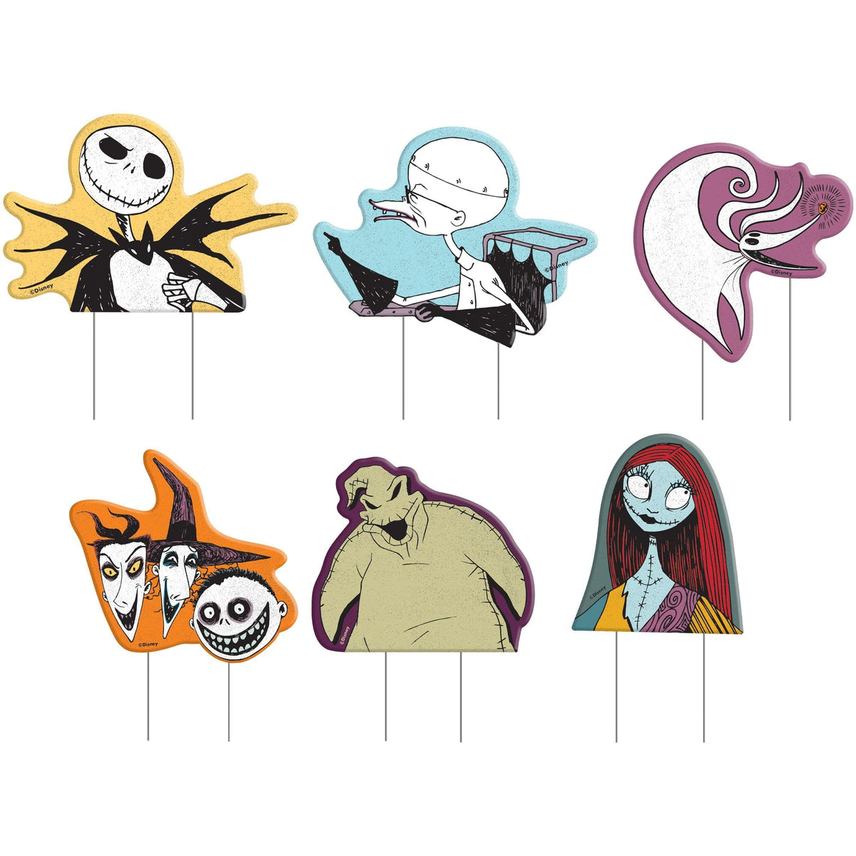 Disney Nightmare Before Christmas Halloween Yard Sign Set