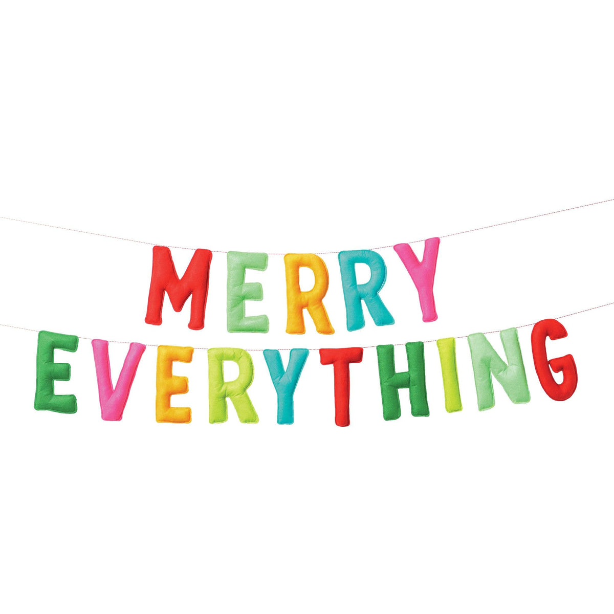 Festive "Merry Everything" Felt Banner Set - 8 ft