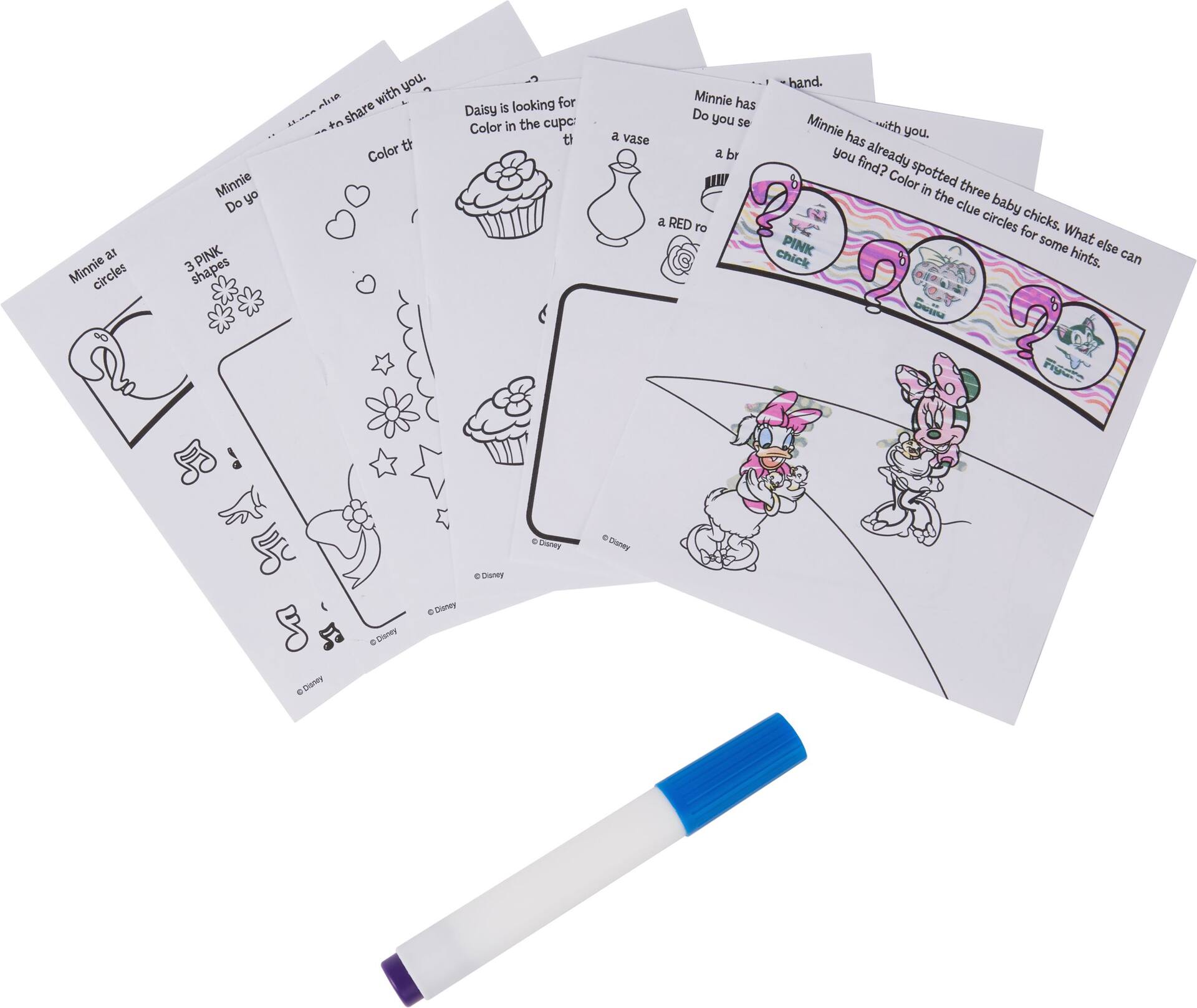 Disney Minnie Mouse Magic Ink Colouring & Activity Book, Black/White, 12 Pages, Ages 3+, for Arts & Crafts/Birthday Favour