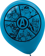 Marvel Avengers Assemble Latex Balloons, 12-Inch, 6-Pack