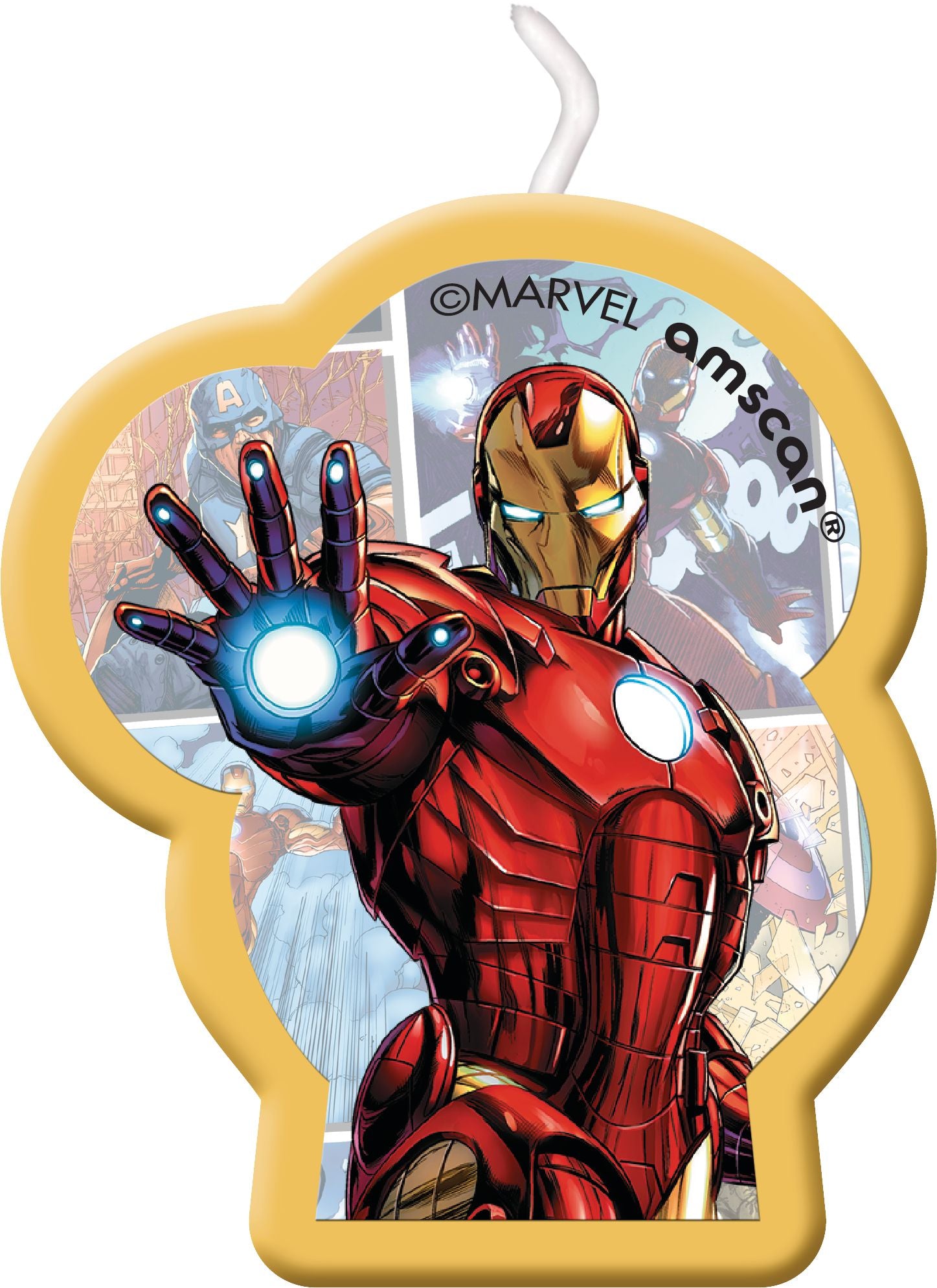 Marvel Avengers "Happy Birthday" Candle Set - 4 Pack