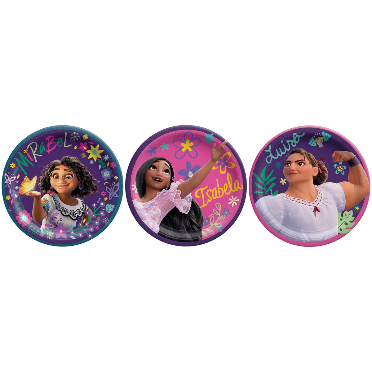 Disney Encanto 7-Inch Round Paper Plates - 8 Pack