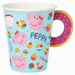 Peppa Pig Tea Party Paper Cup with Handle - 9oz