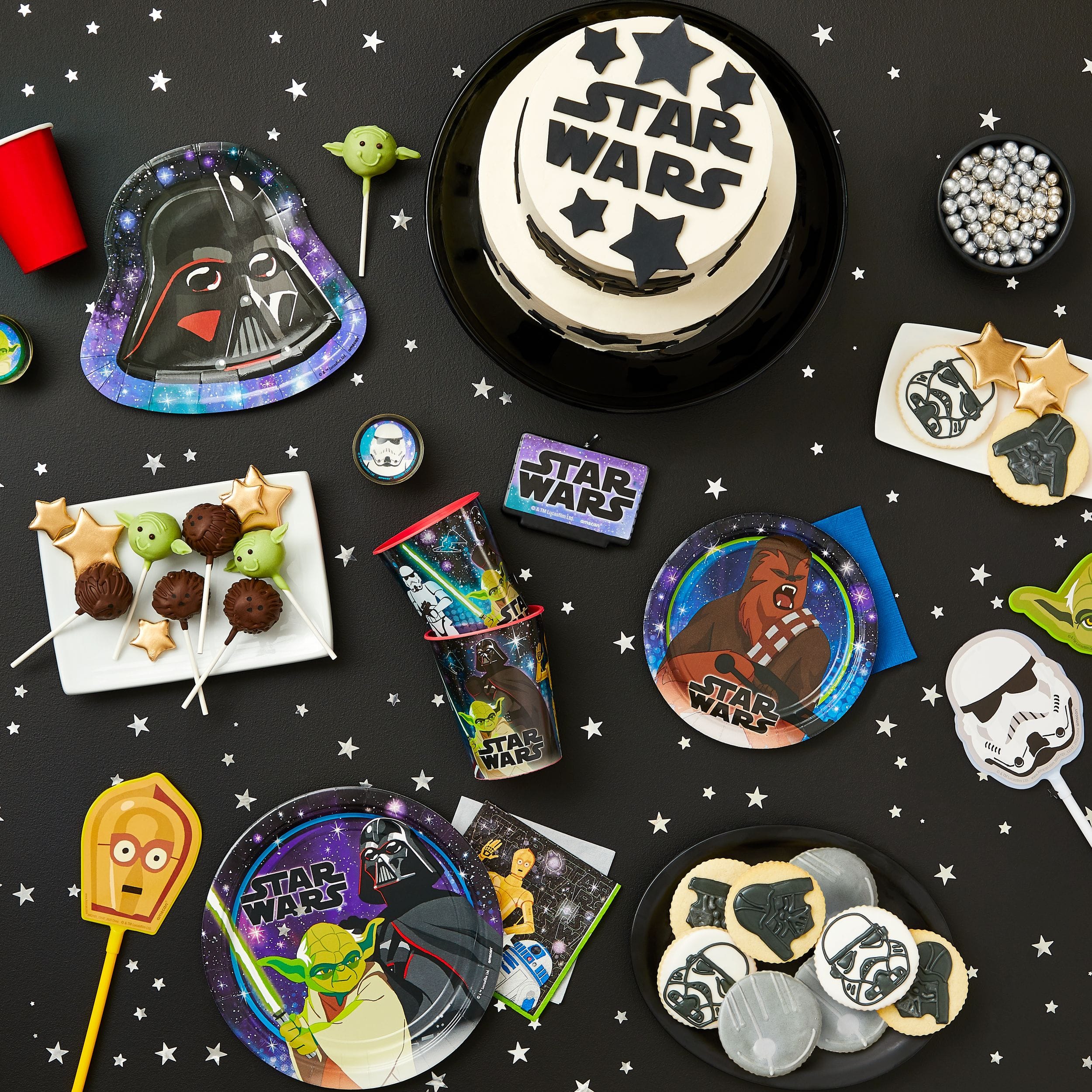 Star Wars Galaxy Bounce Balls Party Favors - 4 Pack