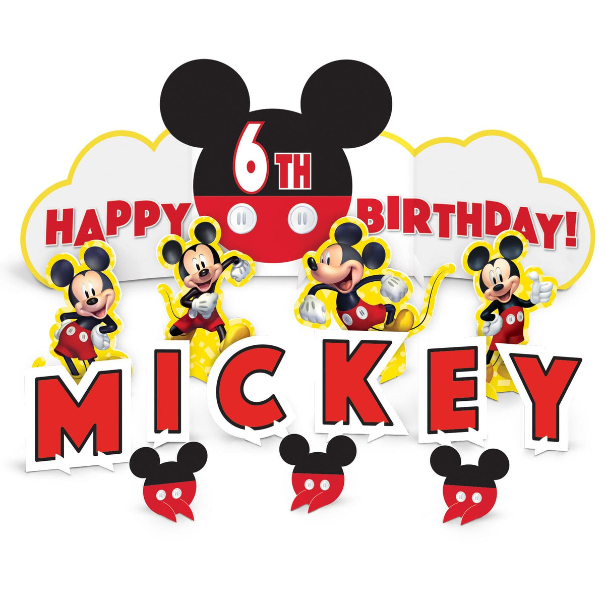 Disney Mickey Mouse Birthday Party Table Decorating Kit