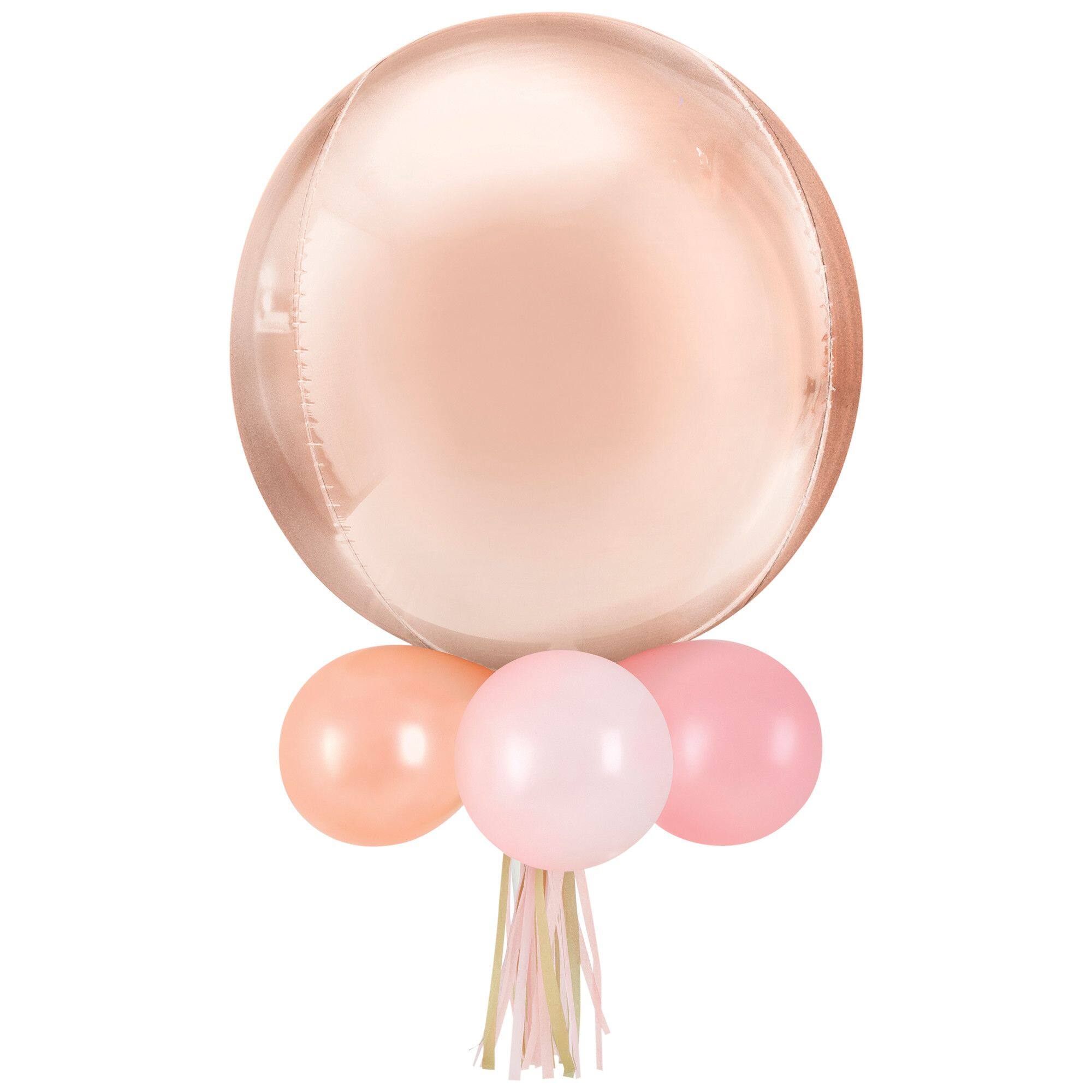 Rose Gold Geometric Foil and Latex Balloon Chandelier Kit