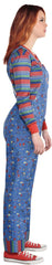 Women's Chucky Halloween Costume with Overalls & Mask - Child's Play Inspired