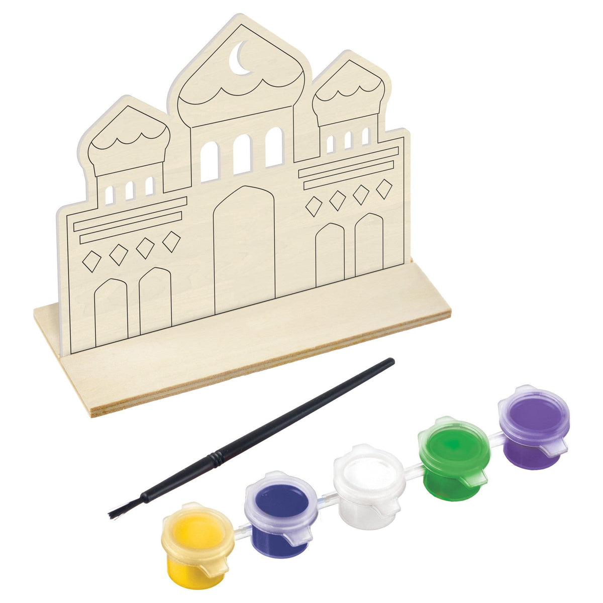 Eid Kids Wood Painting Activity Set