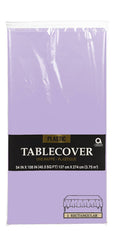 Lavender Plastic Table Cover, 54x108-Inch