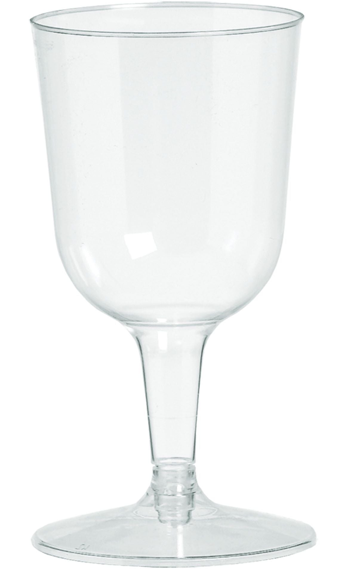 Clear Plastic Wine Glasses, 5.5 oz, 32-Pack - Perfect for Parties!