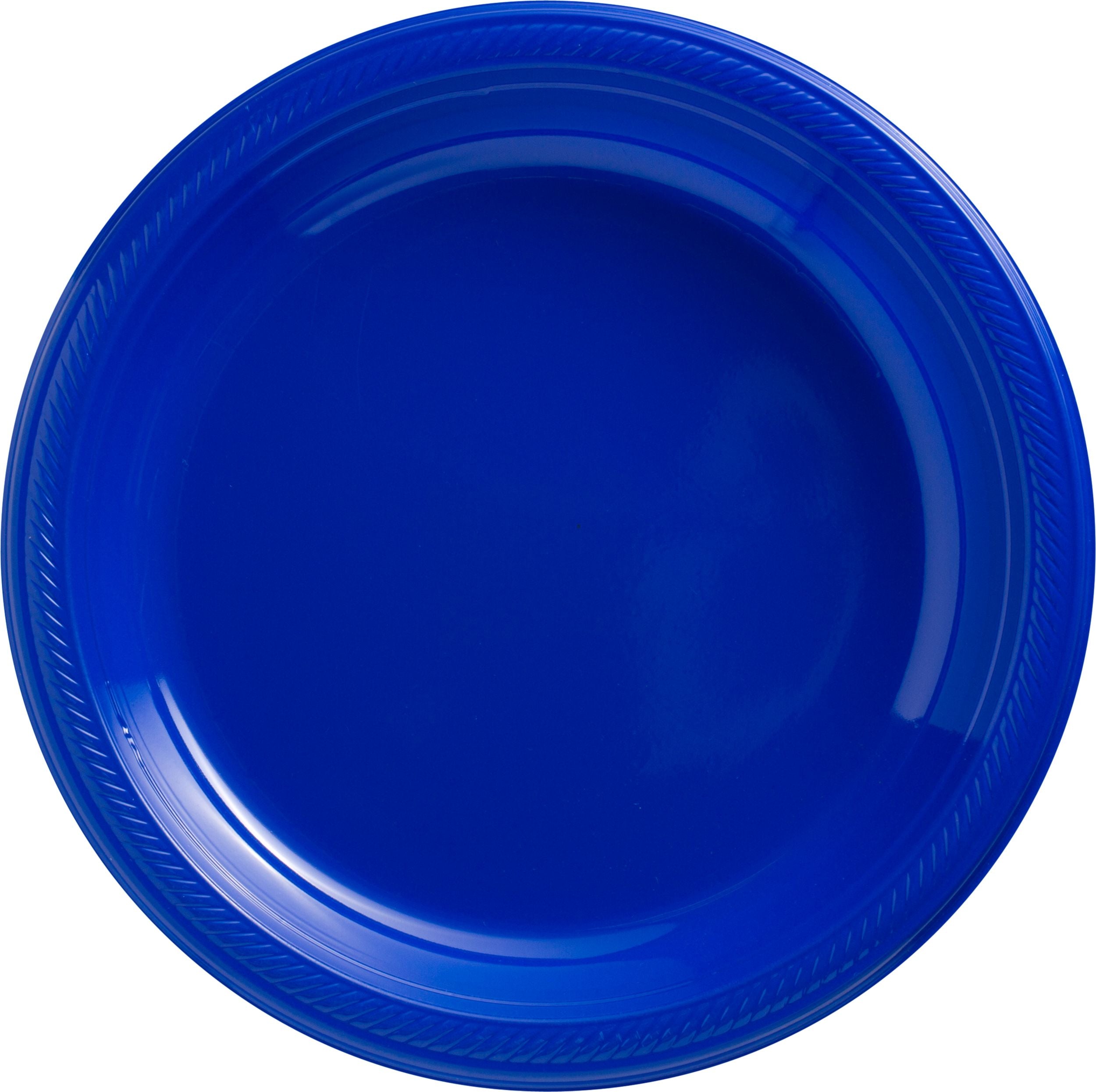Royal Blue Big Party Pack Plastic Dinner Plates, 10.25-Inch, 50-Pack - 10.25 in.