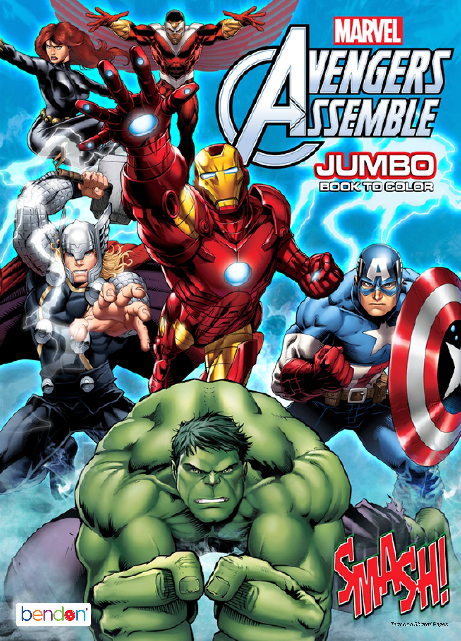 Disney Marvel Avengers Colouring & Activity Book, Black/White, 32 Pages, Ages 4+, for Arts & Crafts/Birthday Favour