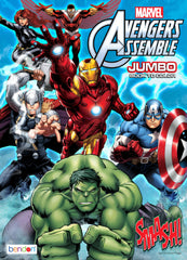 Disney Marvel Avengers Colouring & Activity Book, Black/White, 32 Pages, Ages 4+, for Arts & Crafts/Birthday Favour