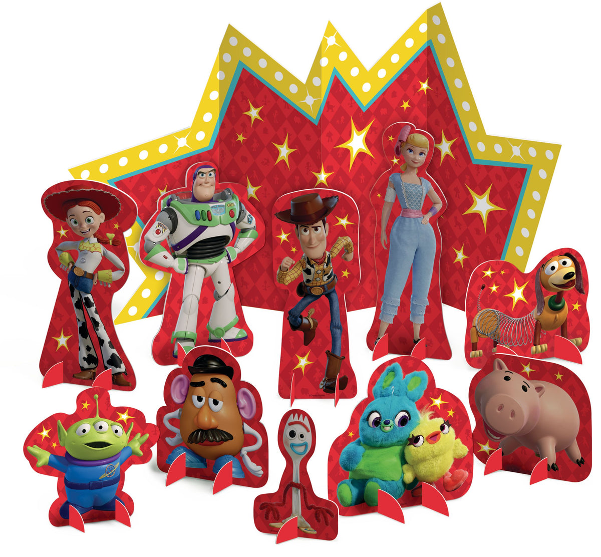 Disney Toy Story 4 Table Decorating Kit - 11-Piece Set for Kids' Birthday Parties